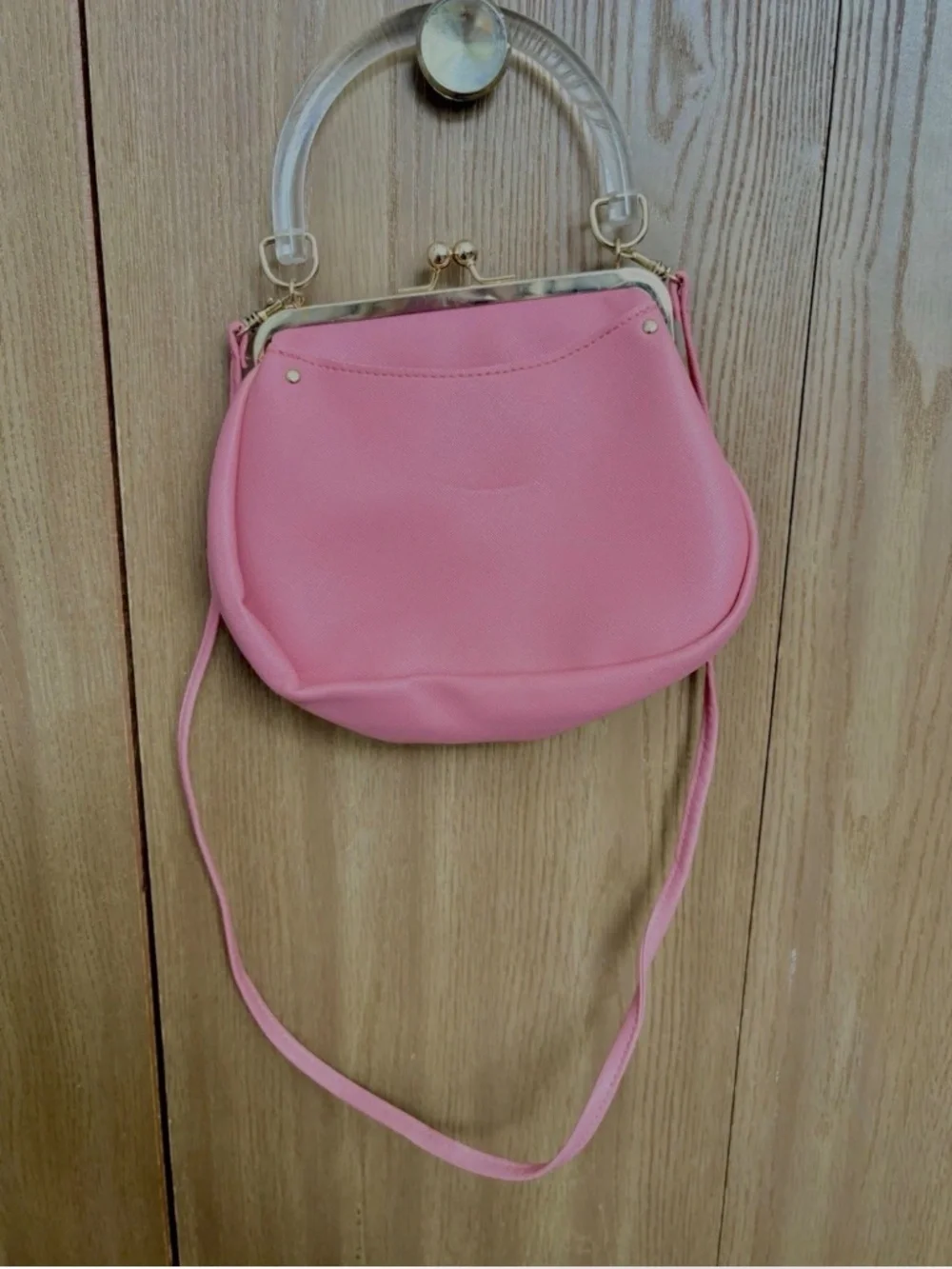 Vintage Fujifilm Instax Floral Camera Purse Bag Pink Acrylic Handle Kawaii Y2K